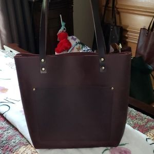 Portland leather tote